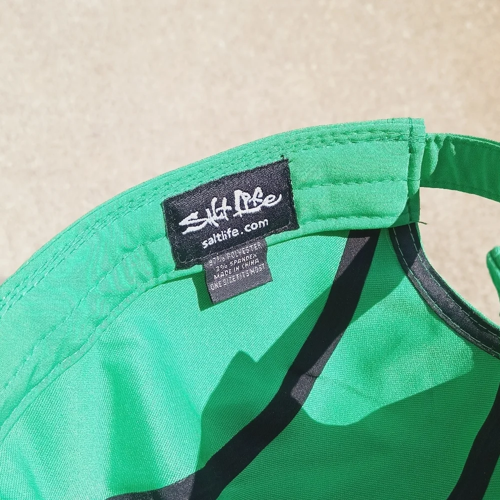 Salt Life Green Strapback Outdoors Hat